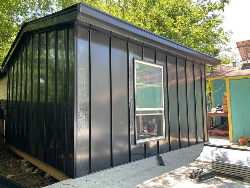 Black standing seam metal wall panels for Metal Roof Installation in Burtonsville